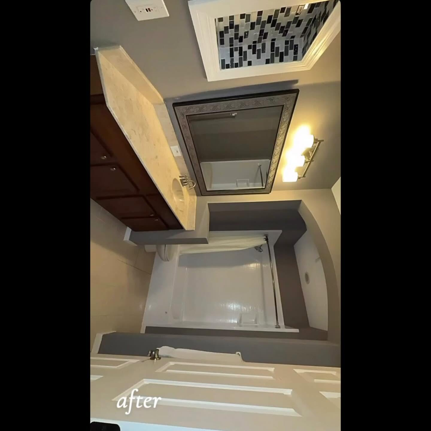 Guest ready bathroom after vacation rental turnover cleaning in St Pete Florida